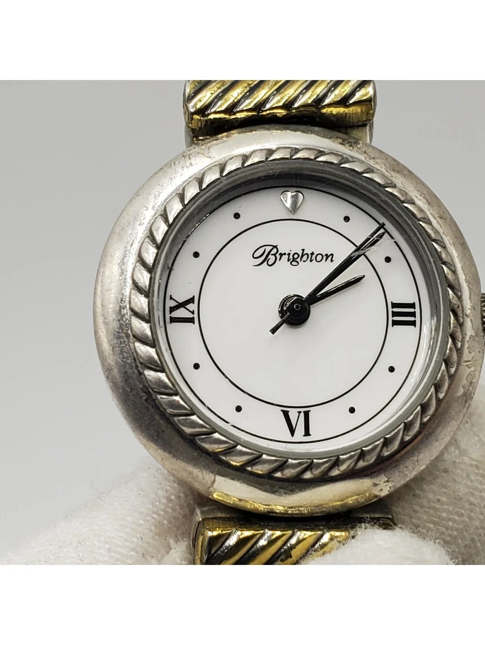 Brighton Camden Womens Watch 24MM Reversible Brown Black Bands New Battery
